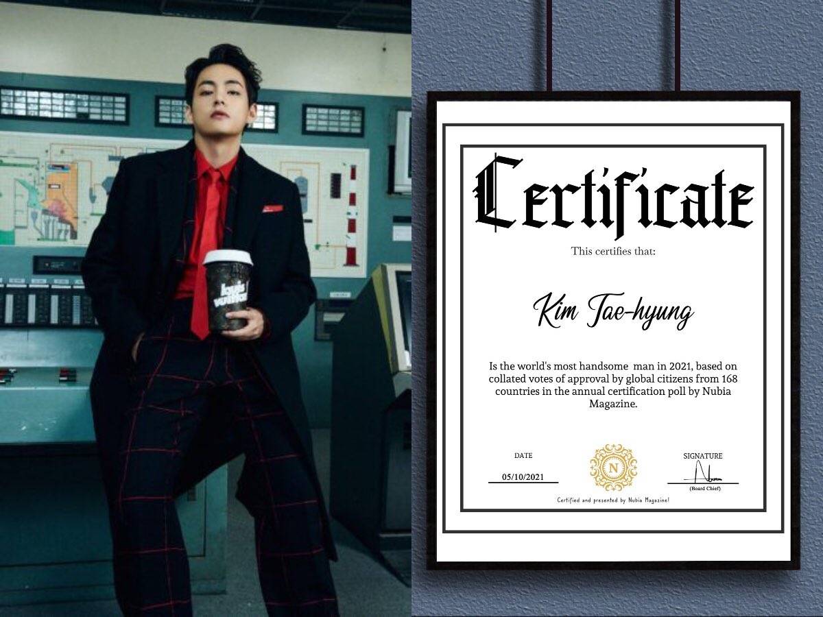 V BTS ได้รับโหวตให้เป็นผู้ชนะในโพล ผู้ชายที่หล่อที่สุดในโลก จากสื่อต่างประเทศ 2 สำนักซ้อน