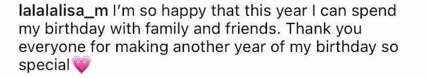 แฮปปี้สุดๆ!! ‘ลิซ่า BLACKPINK’ ดีใจปีนี้ได้ฉลองวันเกิดในไทยพร้อมหน้าคนใกล้ชิด แฮปปี้สุดๆ!! ‘ลิซ่า BLACKPINK’ ดีใจปีนี้ได้ฉลองวันเกิดในไทยพร้อมหน้าคนใกล้ชิด