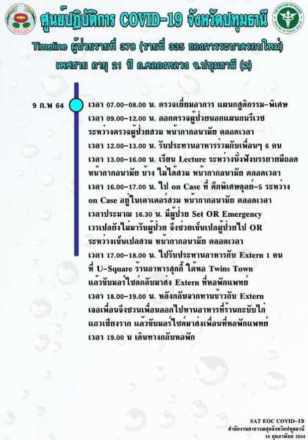 เปิดไทม์ไลน์ นศ.แพทย์ ธรรมศาสตร์ ไปฟิวเจอร์ฯ ชิดลม เข้าร้านหมูกระทะ เปิดไทม์ไลน์ นศ.แพทย์ ธรรมศาสตร์ ไปฟิวเจอร์ฯ ชิดลม เข้าร้านหมูกระทะ