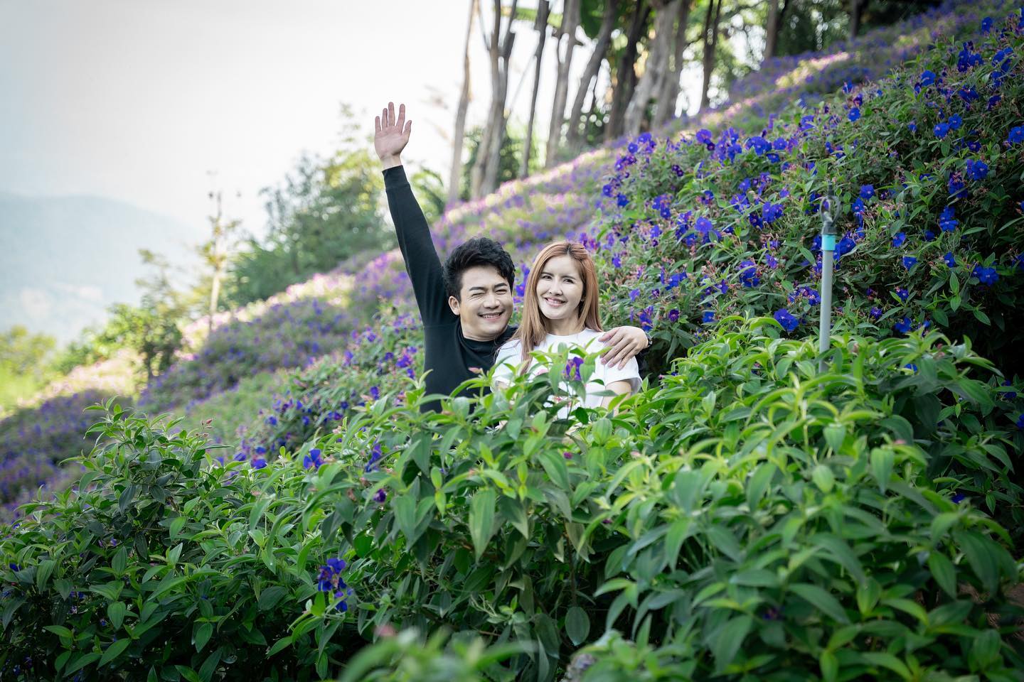 หมิว ปรียาภัทร์ ไหว้ขอพรสามี เบียร์ พร้อมพงษ์ ในฐานะผู้นำครอบครัว