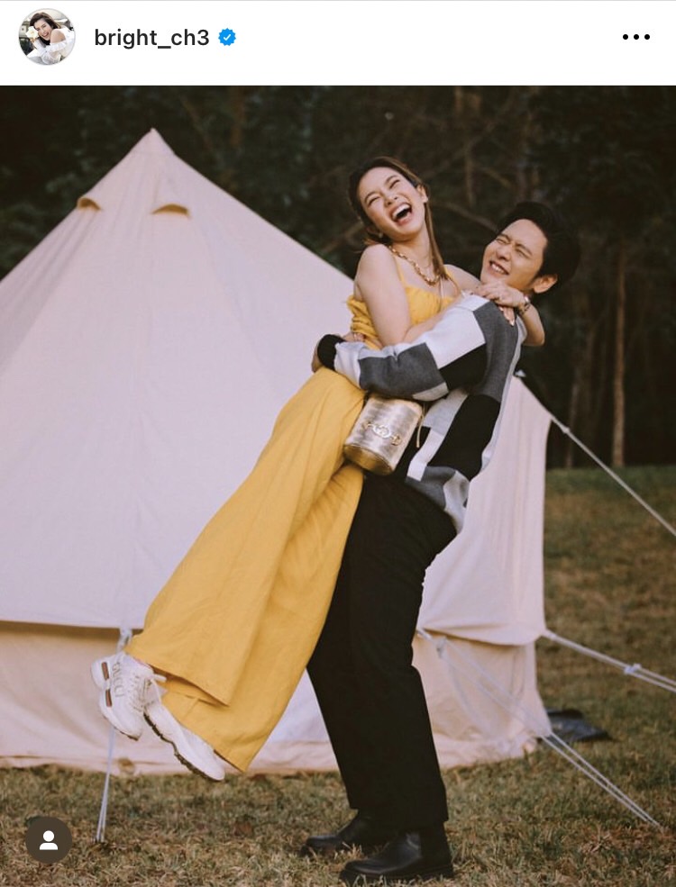 หวานเผื่อคนทั้งโลก ไบร์ท อวยพรวันเกิด โต๋ ขอบคุณที่ทำให้เรากลายเป็นผู้หญิงที่โชคดีที่สุด 