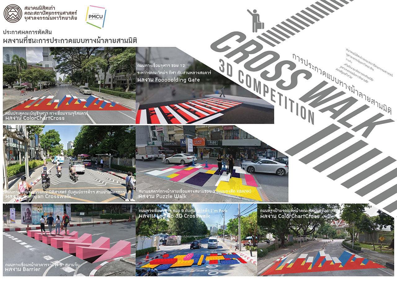 เบื้องหลัง ทางม้าลาย 3 มิติ ลดอุบัติเหตุ ฝีมือนิสิตสถาปัตย์จุฬาฯ เบื้องหลัง ทางม้าลาย 3 มิติ ลดอุบัติเหตุ ฝีมือนิสิตสถาปัตย์จุฬาฯ