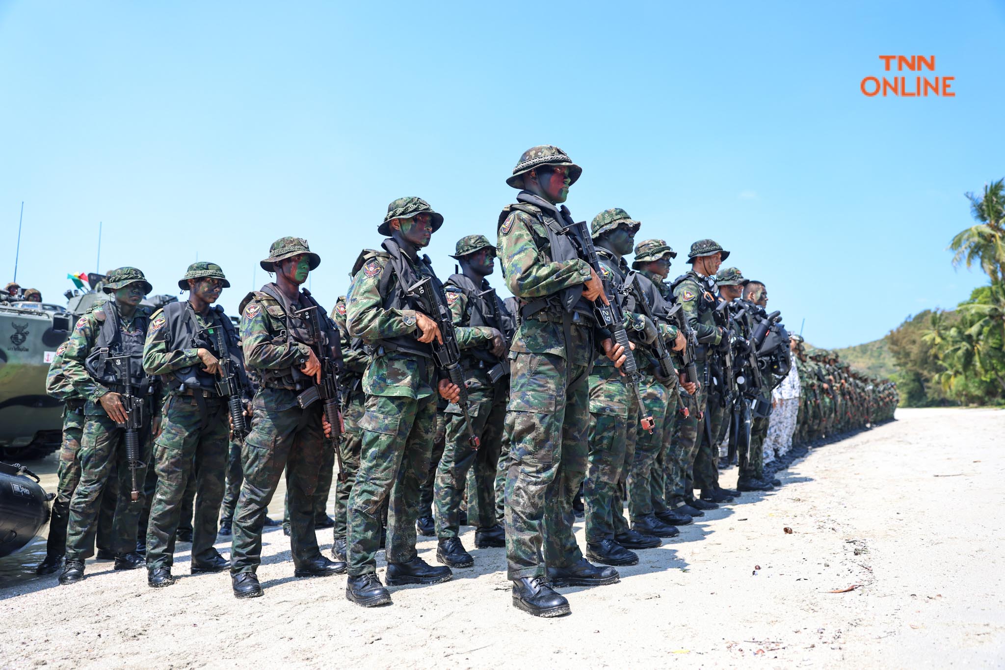 ยกพลขึ้นบก เปิดการฝึกกองทัพเรือ ประจำปี 2566  พร้อมสาธิตปฏิบัติการทางทหาร