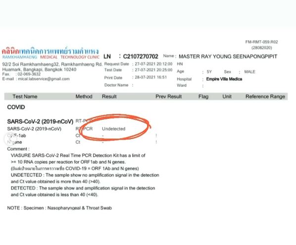 ทาทา-น้องเร เผยผลตรวจโควิด-19 เป็นลบไม่พบเชื้อ!!