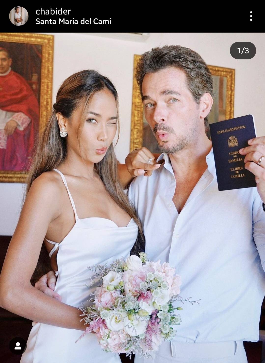 เมญ่า ควงสามีชาวสเปนจัดงานแต่งงานเล็กๆ เพื่อเริ่มต้นการใช้ชีวิตคู่