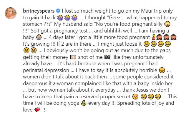 คอนเฟิร์มแล้ว บริทนีย์ สเปียร์ กำลังตั้งท้องลูกคนที่ 3 คอนเฟิร์มแล้ว บริทนีย์ สเปียร์ กำลังตั้งท้องลูกคนที่ 3