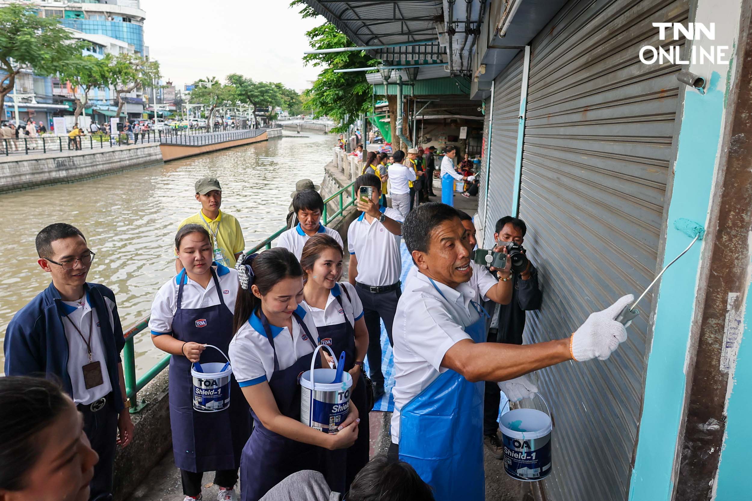 ชัชชาติทาสีปรับภูมิทัศน์ อาคารริมคลองผดุงกรุงเกษมมุ่งสู่โซนระดับโลก ชัชชาติทาสีปรับภูมิทัศน์ อาคารริมคลองผดุงกรุงเกษมมุ่งสู่โซนระดับโลก