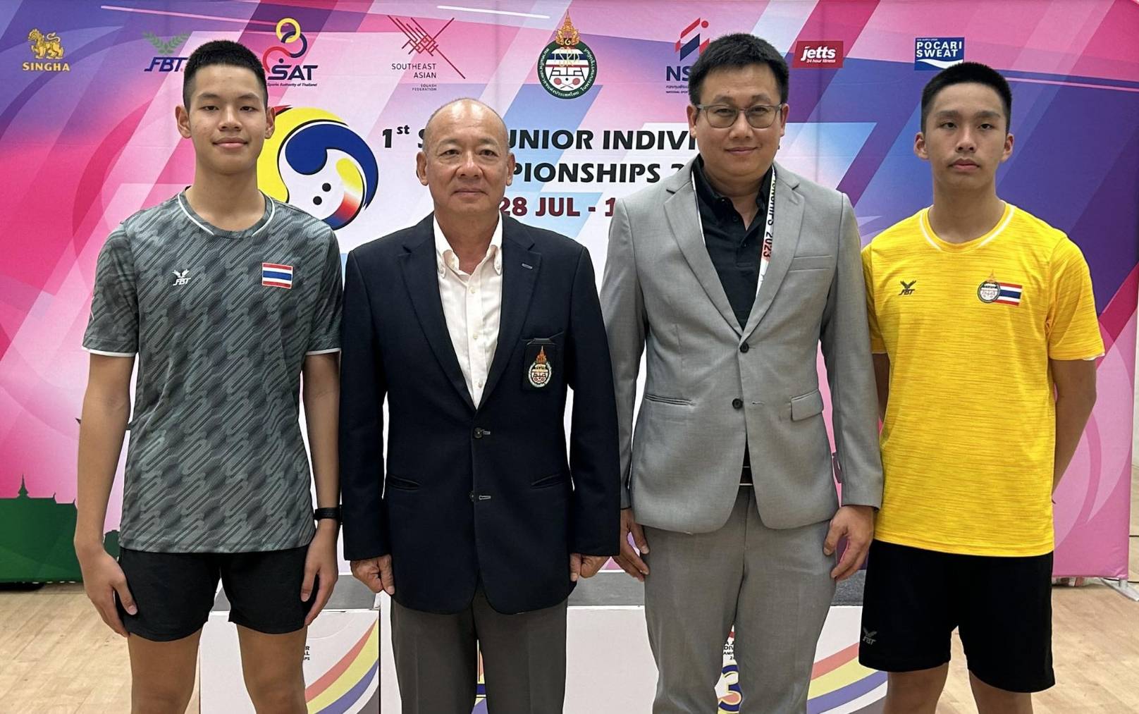 'ไทย' คว้า 1ทอง+1เงิน ศึก 'สควอชเยาวชนชิงแชมป์เอเชียตะวันออกเฉียงใต้' ครั้งที่ 1