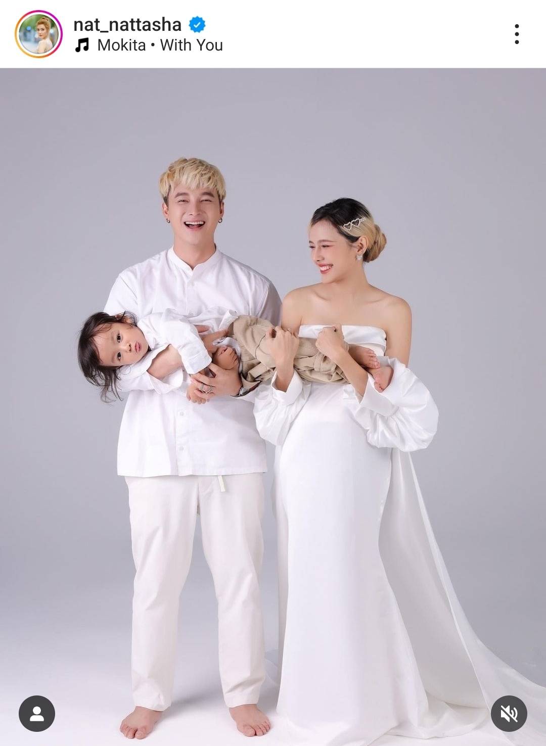 รออุ้มเบบี๋คนที่สอง แนท ณัฐชา เตรียมคลอดลูกสาวเดือนหน้า 