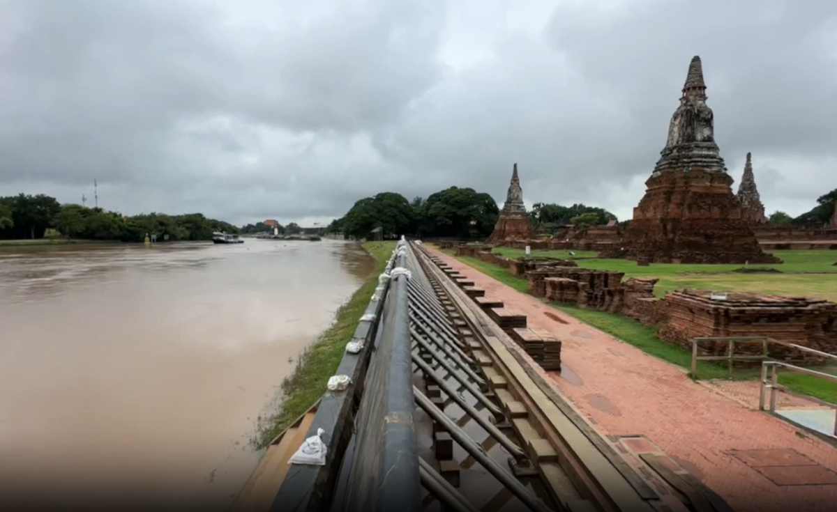 เขื่อนเจ้าพระยาตรึงการระบายไว้ที่1400ลบ.ม.