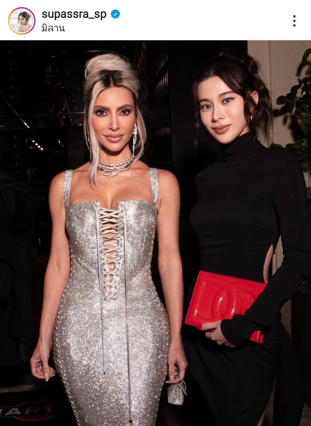 เก้า สุภัสสรา กระทบไหล่ คิม คาร์เดเชียน หลังบินลัดฟ้าไปร่วมชมแฟชั่นโชว์แบรนด์ดัง Dolce & Gabbana เก้า สุภัสสรา กระทบไหล่ คิม คาร์เดเชียน หลังบินลัดฟ้าไปร่วมชมแฟชั่นโชว์แบรนด์ดัง Dolce & Gabbana