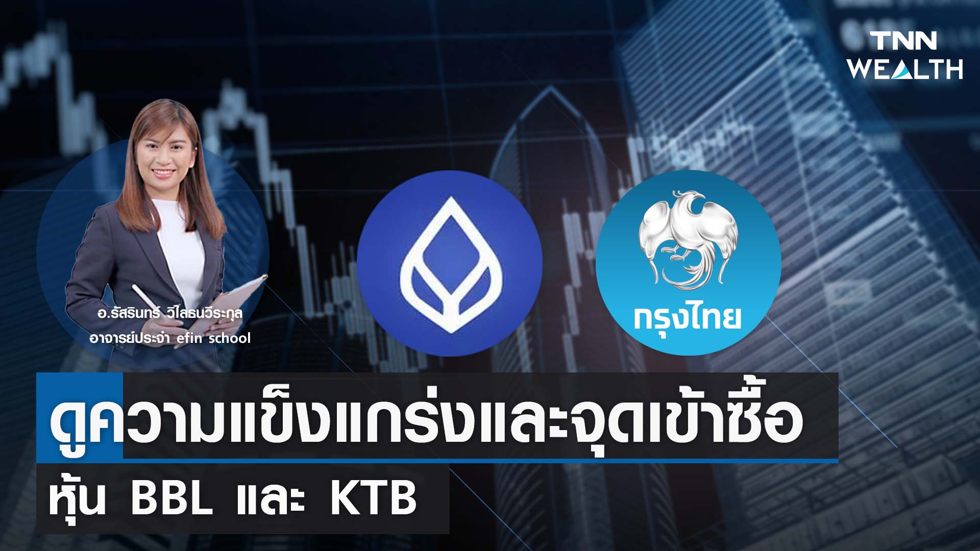 ดูความแข็งแกร่งและจุดเข้าซื้อหุ้น BBL และ KTB กับ อ.รัสรินทร์ I TNN WEALTH 10 ก.ค. 66