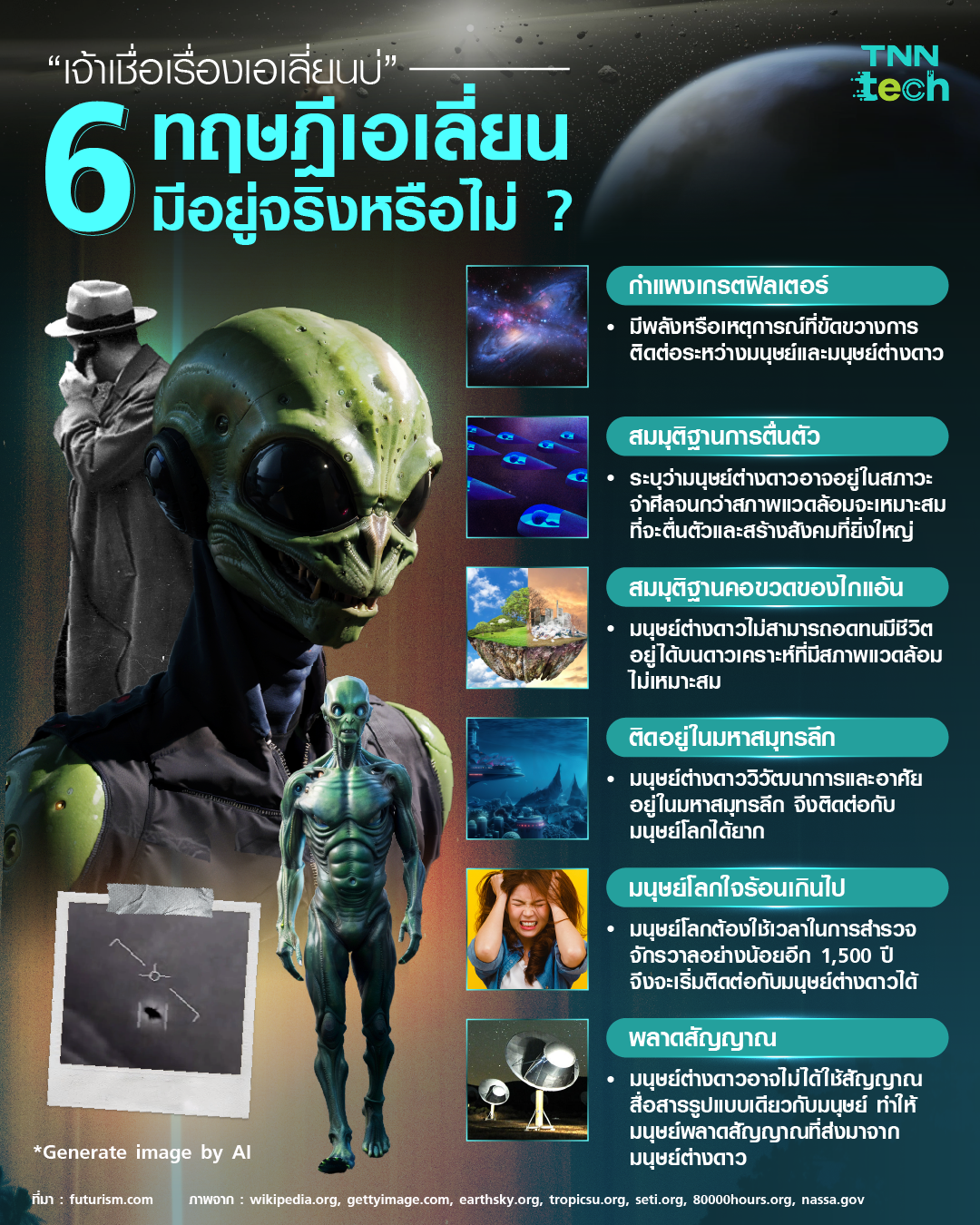 6 ทฤษฎีเอเลี่ยน สิ่งมีชีวิตทรงภูมิปัญญามีอยู่จริงหรือ ?