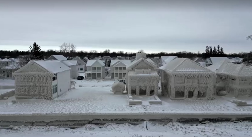 เปิดภาพ เมืองน้ำแข็ง ราวเทพนิยาย หลังพายุฤดูหนาวรุนแรงถล่มแคนาดา