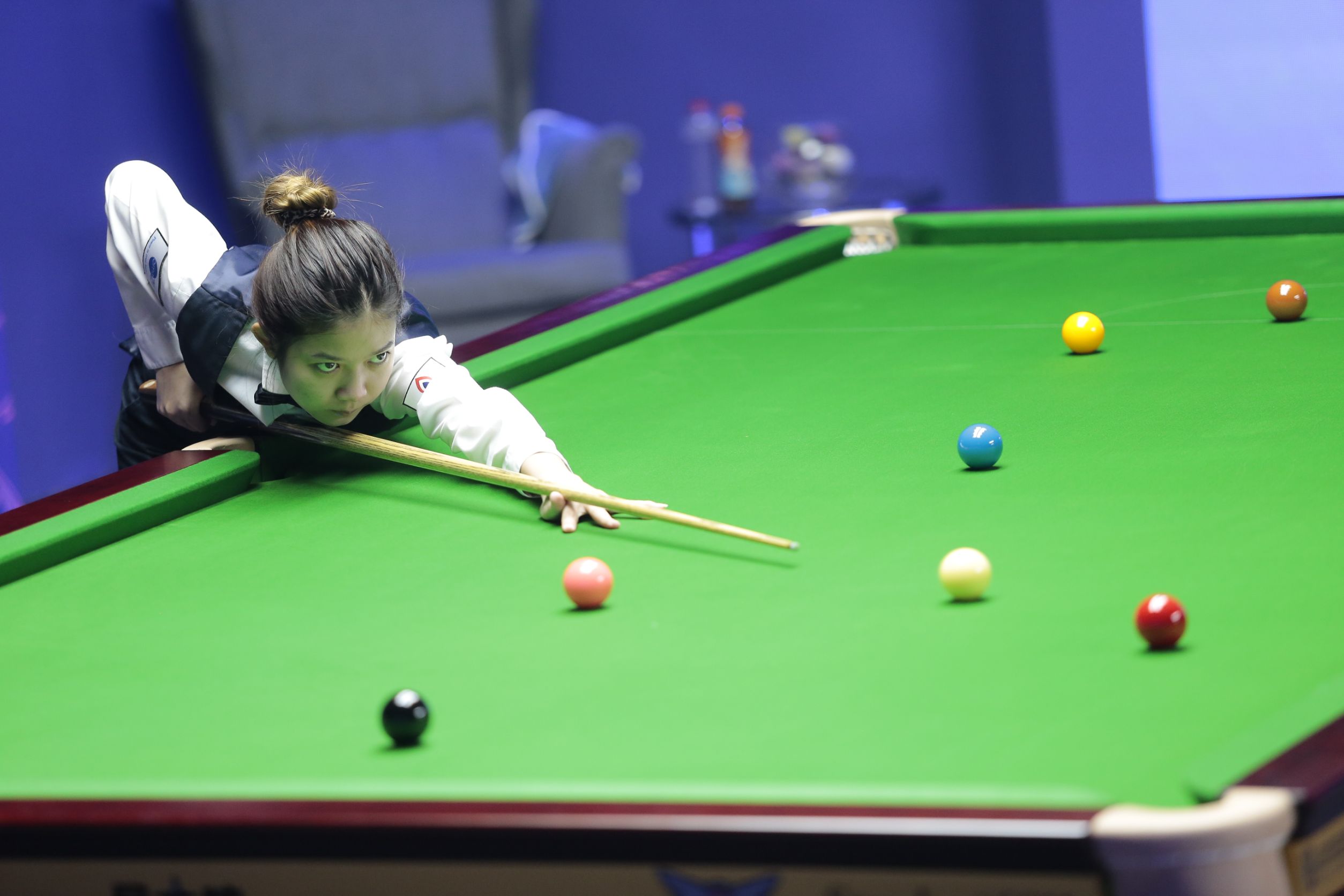 'มิ้งค์ สระบุรี' พลาดท่าพ่ายสาวจีนประเดิมศึกสนุกเกอร์ 6 แดงชิงแชมป์โลก 2023 'มิ้งค์ สระบุรี' พลาดท่าพ่ายสาวจีนประเดิมศึกสนุกเกอร์ 6 แดงชิงแชมป์โลก 2023