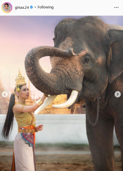 สวยสะกดทุกสายตา! เหล่าคนดังแปลงโฉมเป็น นางกิริณีเทวี