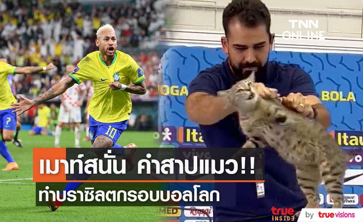 เมาท์สนั่น คำสาปแมว ทำบราซิลตกรอบฟุตบอลโลก!! 
