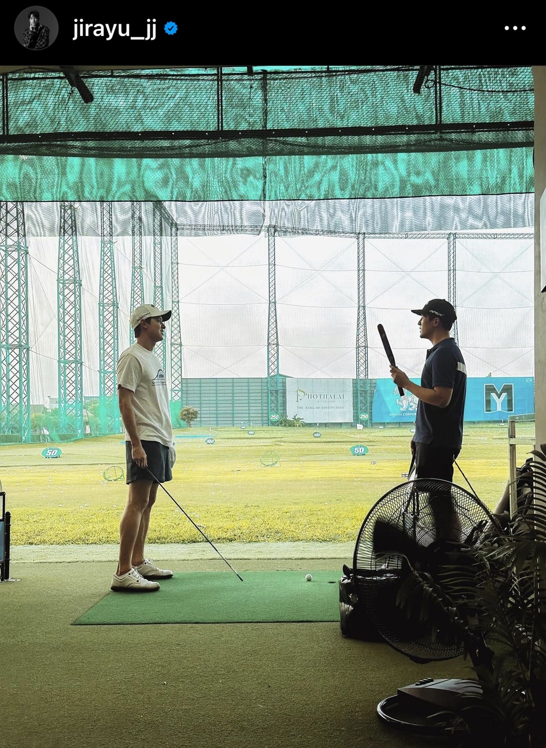 เจมส์ จิ ชมเปาะ เจมส์ มาร์ สอนตีกอล์ฟอย่างเทพ!!