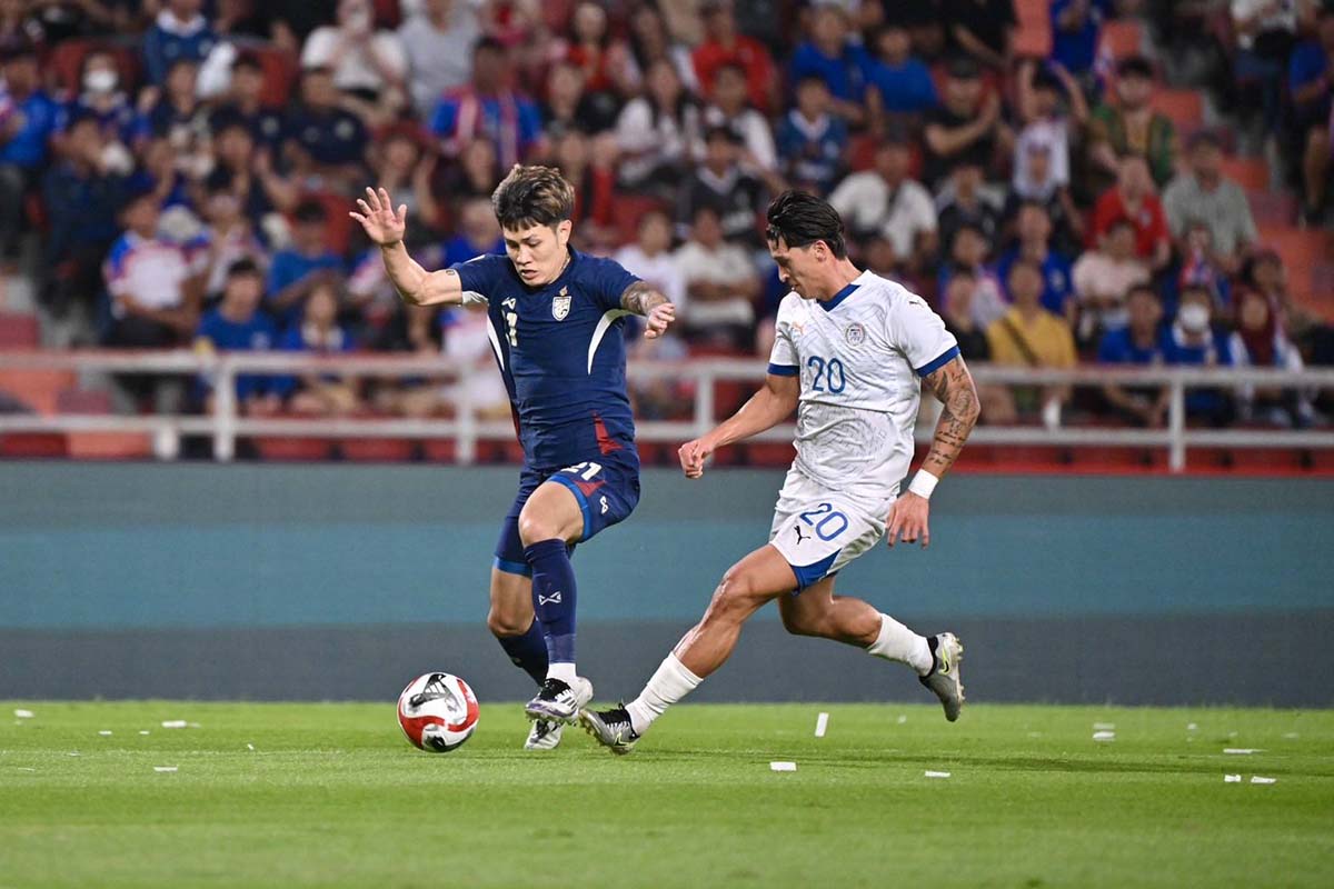 ช้างศึก ต่อเวลาอัด ฟิลิปปินส์ 3-1 สกอร์รวม 4-3 ลิ่วรอบชิงฯ ศึกอาเซียน คัพ 2024 ช้างศึก ต่อเวลาอัด ฟิลิปปินส์ 3-1 สกอร์รวม 4-3 ลิ่วรอบชิงฯ ศึกอาเซียน คัพ 2024