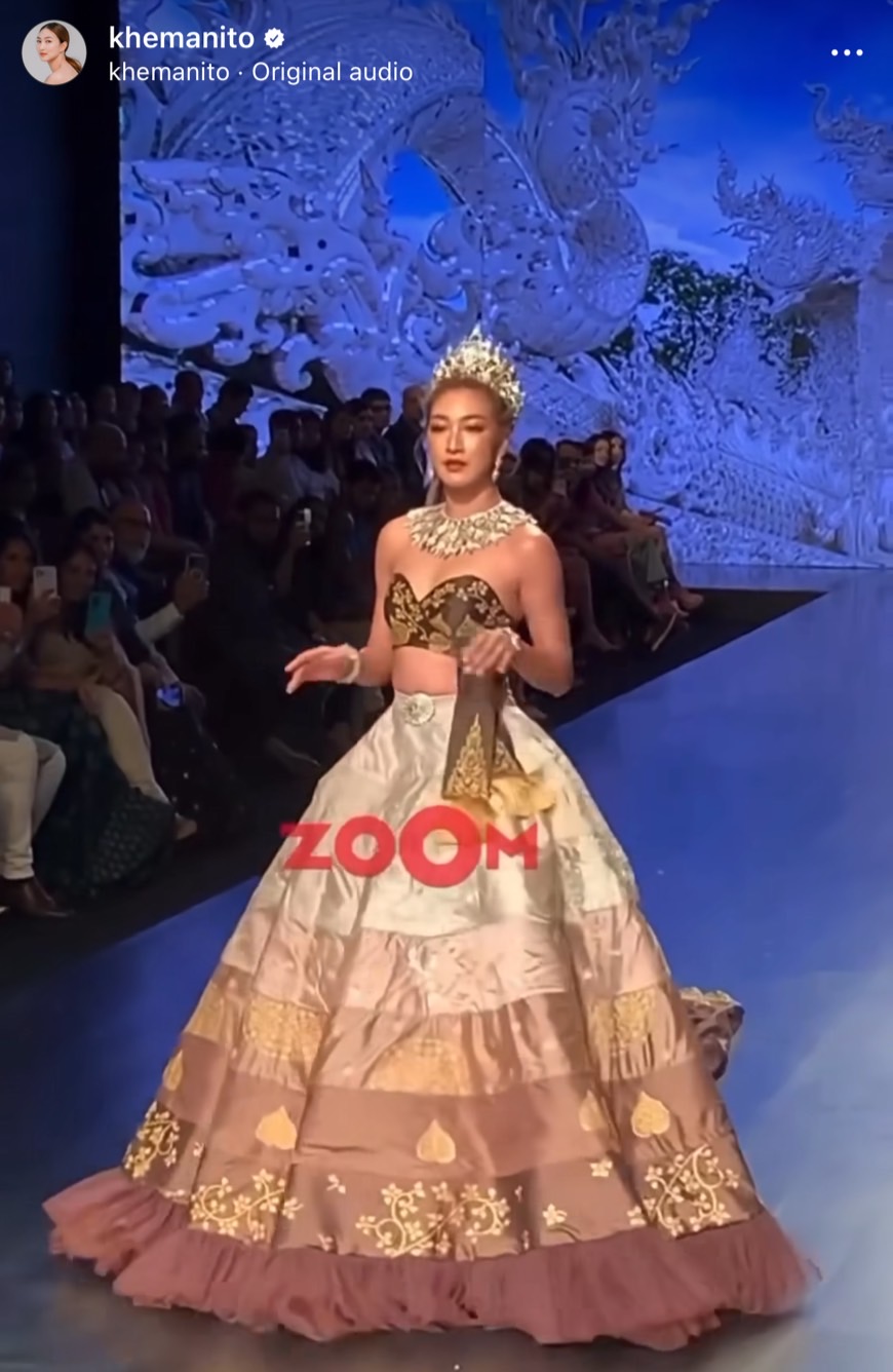 แพนเค้ก เขมนิจ ใส่ชุดผ้าไทย เดินแบบเวทีใหญ่ระดับโลก แพนเค้ก เขมนิจ ใส่ชุดผ้าไทย เดินแบบเวทีใหญ่ระดับโลก