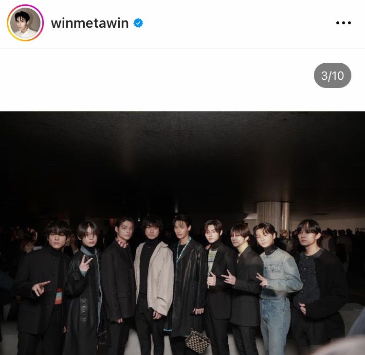 คนหล่อรวมตัว!! ‘วิน เมธวิน-ENHYPEN-ซาคากุจิ เคนทาโร่’ ชมแฟชั่นโชว์ Prada ที่มิลาน