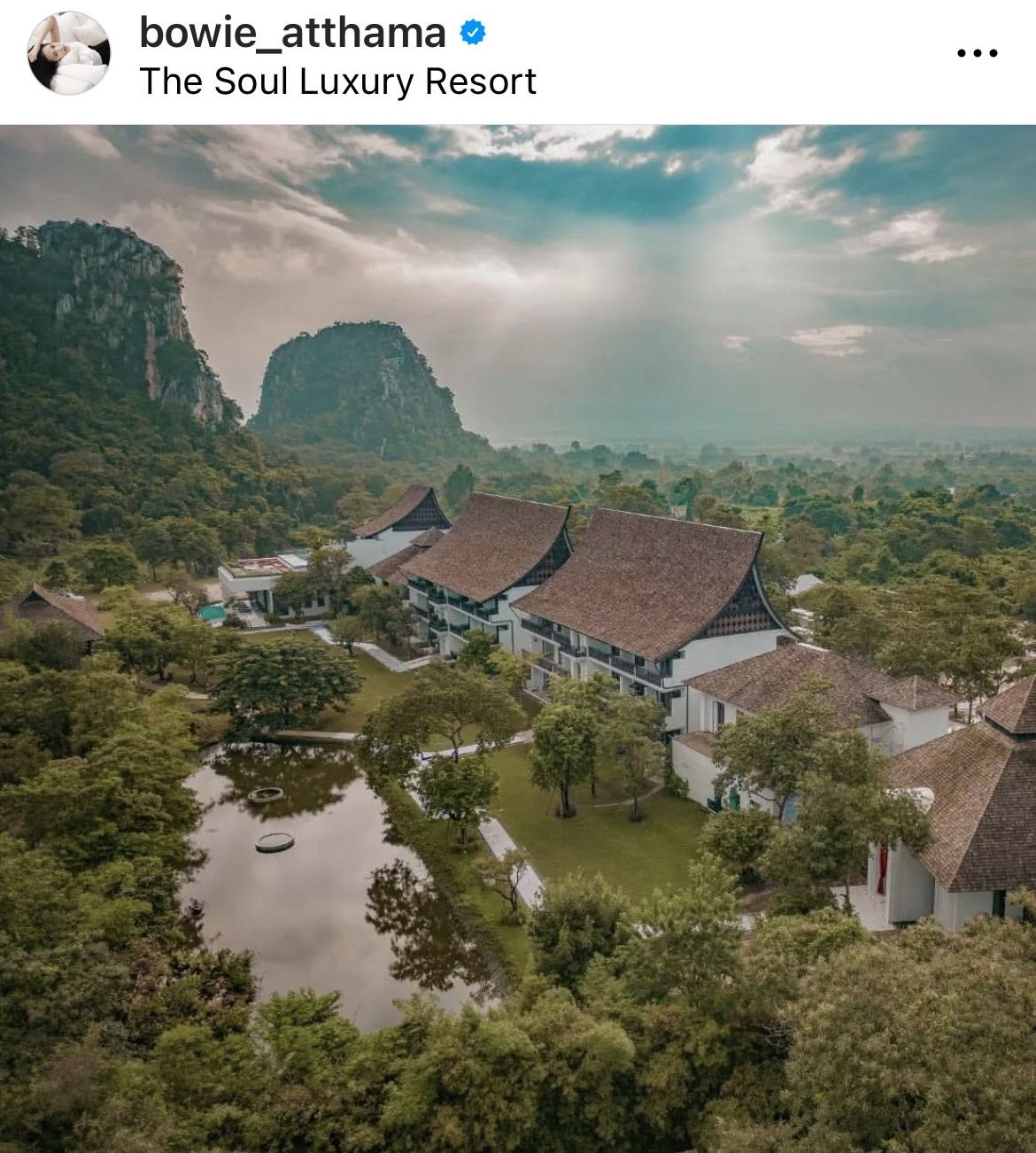 “โบวี่ อัฐมา” ปล่อยภาพสถานที่จัดงานแต่ง ริมเขาเวอร์วังอลังการ 