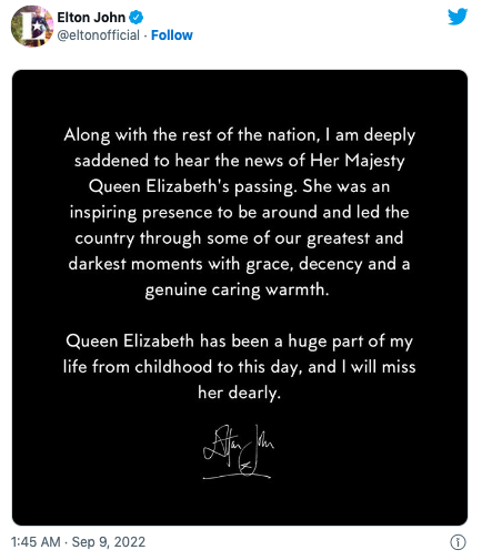  “Dame Helen Mirren” นำทัพคนบันเทิงโลกถวายอาลัย “ควีนเอลิซาเบธที่ 2”