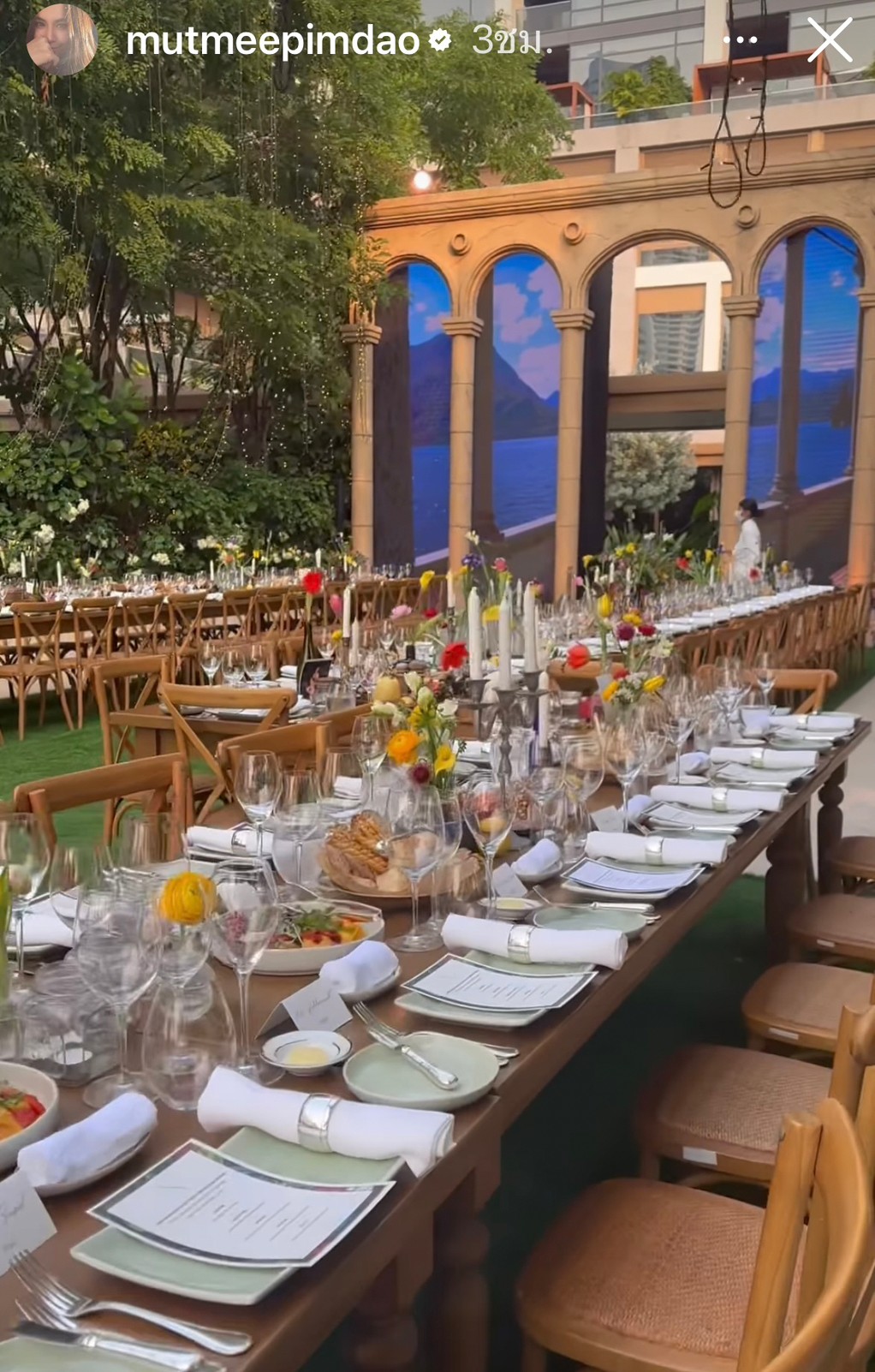 ภาพบรรยากาศงานช่วงเย็น อนันดา-ณิชชา พิธีฉลองมงคลสมรสแสนหวาน 