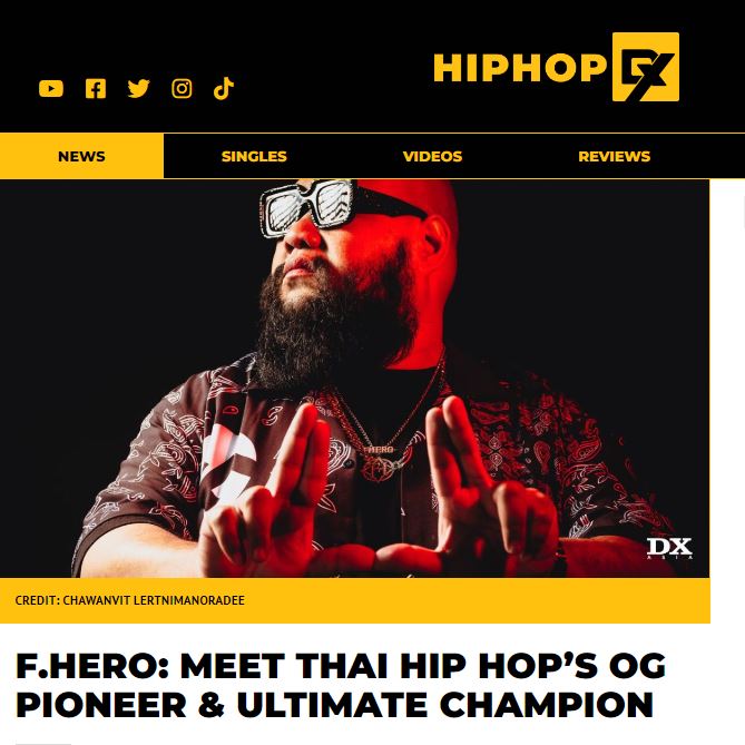 สื่อฮิปฮอปเอเชีย ยก กอล์ฟ ฟักกลิ้งฮีโร่ คนไทยคนแรกเป็น Artist Of The Month