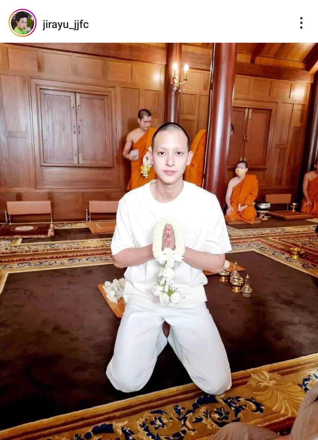 เจมส์จิ ลาสิกขาแล้ว หลังบวชศึกษาพระธรรม 15 วัน 