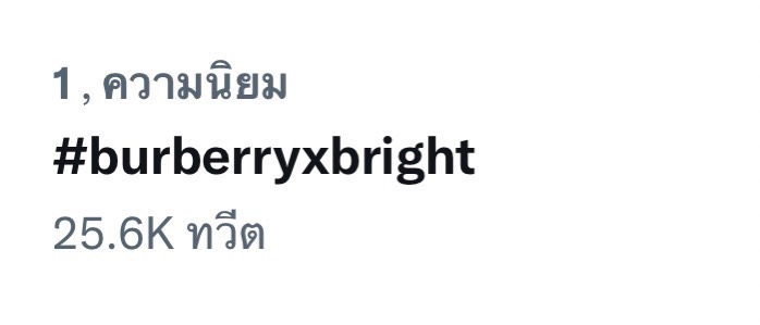 สุดฮอต!! ไบร์ท วชิรวิชญ์ แบรนด์แอมบาสเดอร์ Burberry 