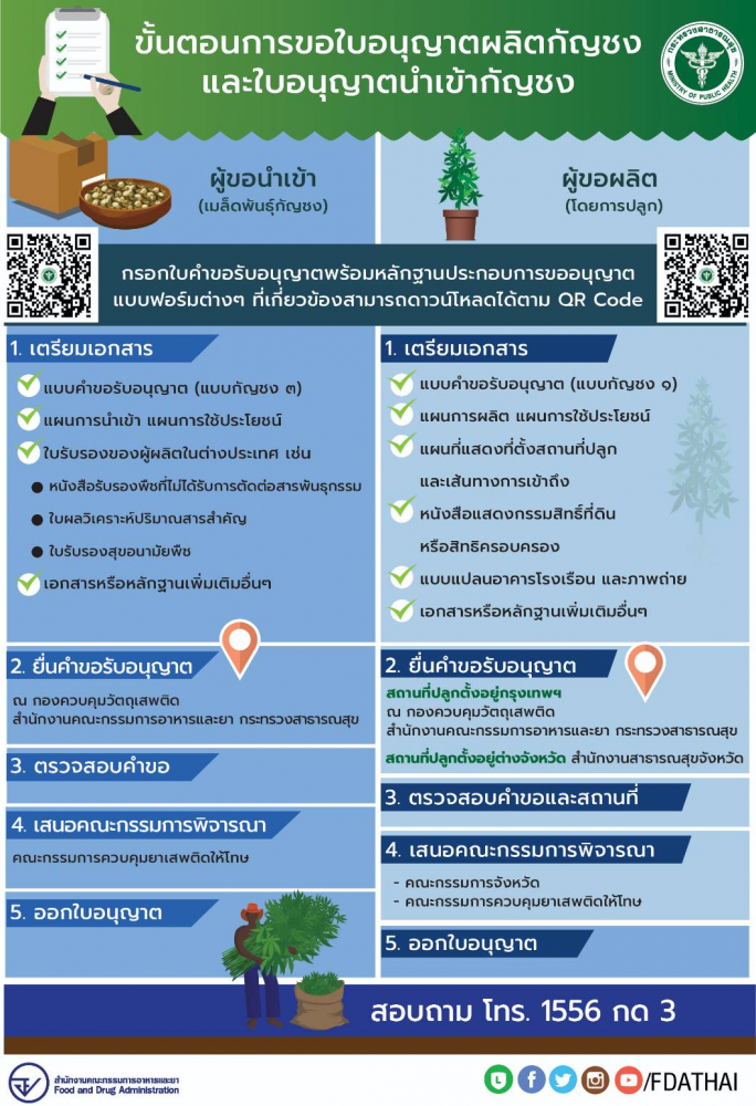 เปิดวิธีขออนุญาตปลูก กัญชง ไม่ยุ่งยาก เตือนระวังนายหน้าหลอกรับซื้อผลผลิต เปิดวิธีขออนุญาตปลูก กัญชง ไม่ยุ่งยาก เตือนระวังนายหน้าหลอกรับซื้อผลผลิต