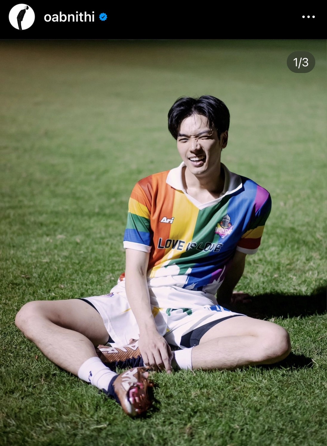 โอบนิธิ ทำใจละลาย เสิร์ฟแคปชั่นเด็ด แน่จริงก็ส่งยิ้มมา