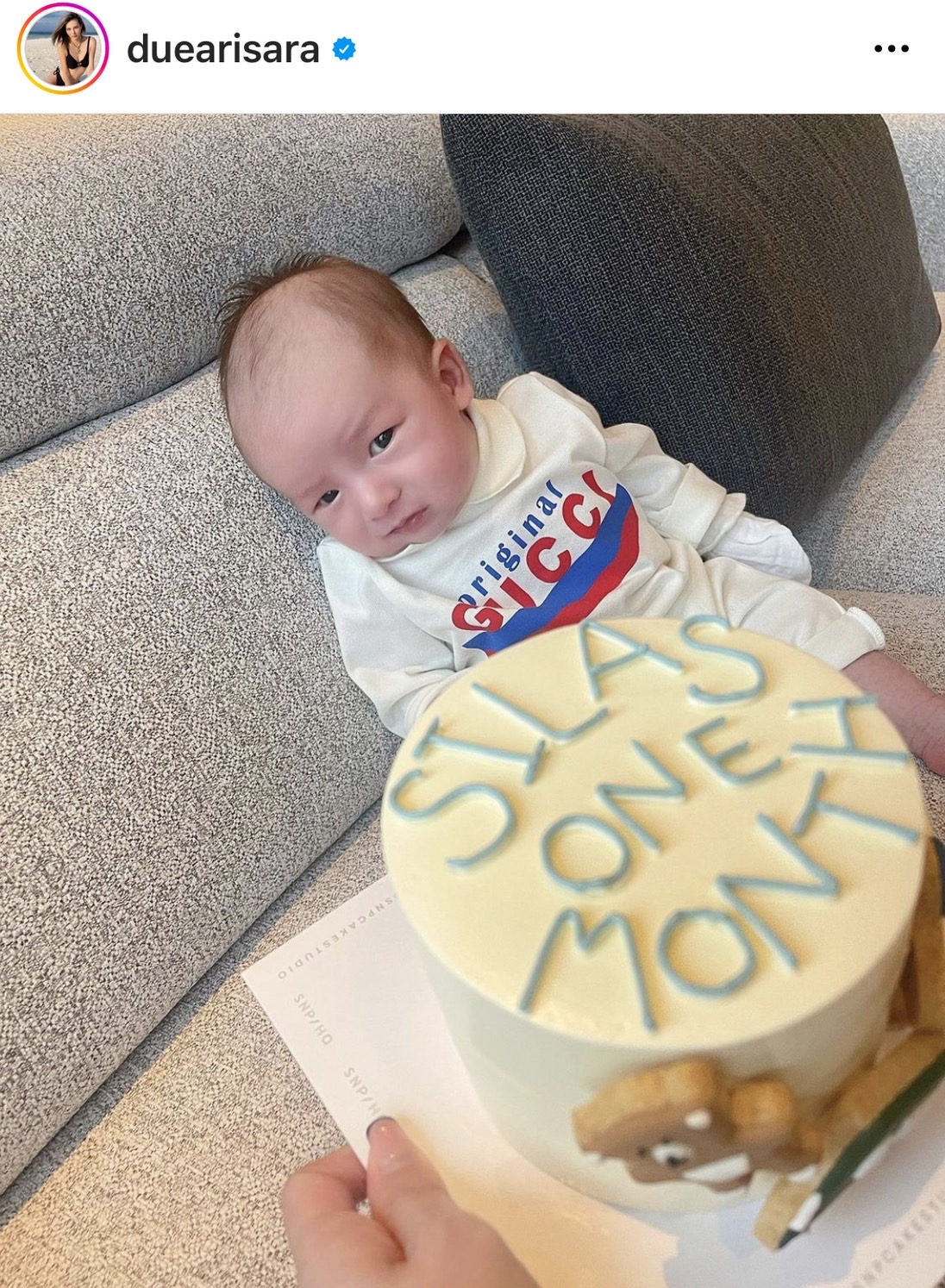 ดิว อริสรา อวดภาพน่ารัก น้องไซลาส ครบ 1 เดือน หลายอารมณ์ใน 5 นาที 