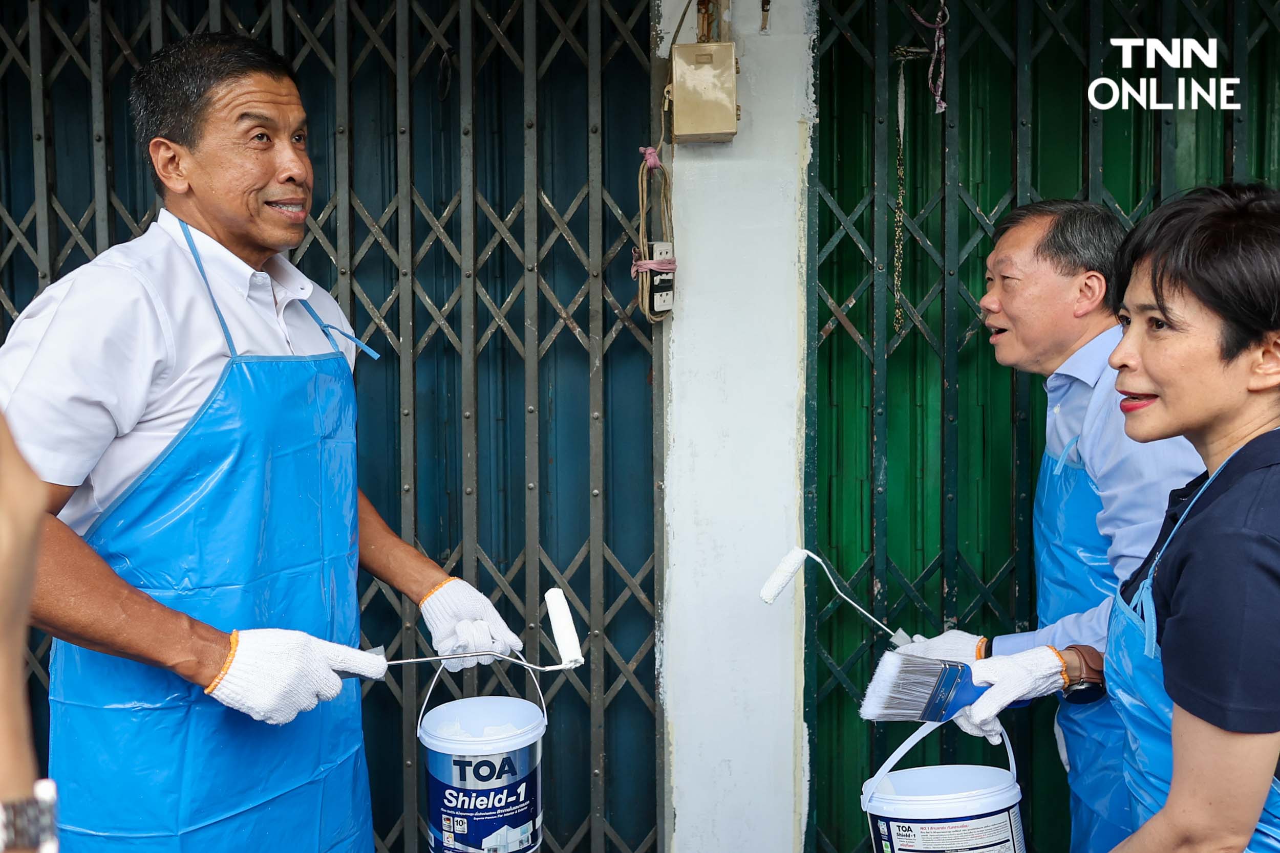 ชัชชาติทาสีปรับภูมิทัศน์ อาคารริมคลองผดุงกรุงเกษมมุ่งสู่โซนระดับโลก ชัชชาติทาสีปรับภูมิทัศน์ อาคารริมคลองผดุงกรุงเกษมมุ่งสู่โซนระดับโลก