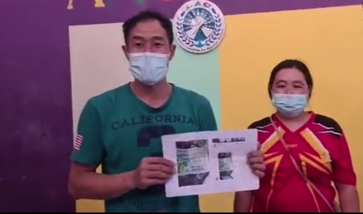 ลูกจ้างเมียนมาถูกรางวัลที่ 1 แบ่งเงิน 3.5 ล้านบริจาคช่วยคนพิการ