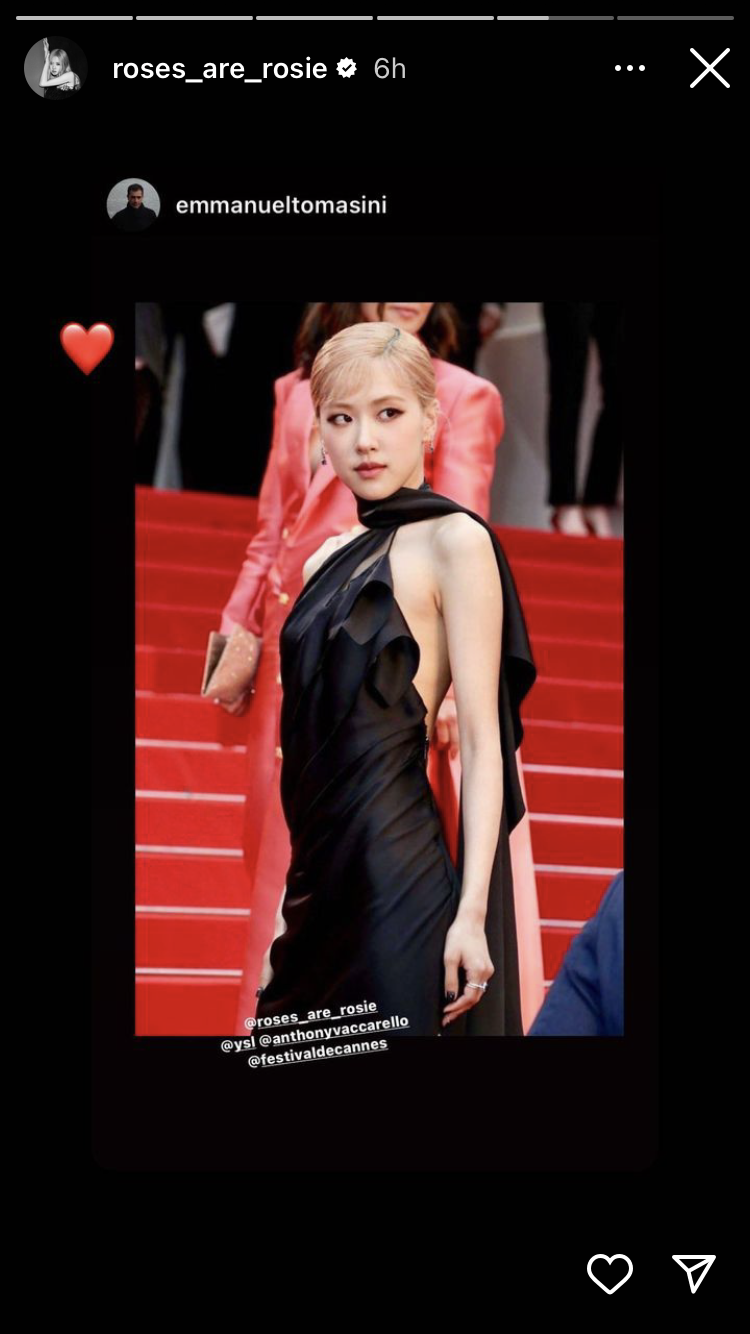 'โรเซ่' บุกคานส์!! สมาชิก BLACKPINK คนแรกบนพรมแดงเทศกาลหนังระดับโลกที่ฝรั่งเศส