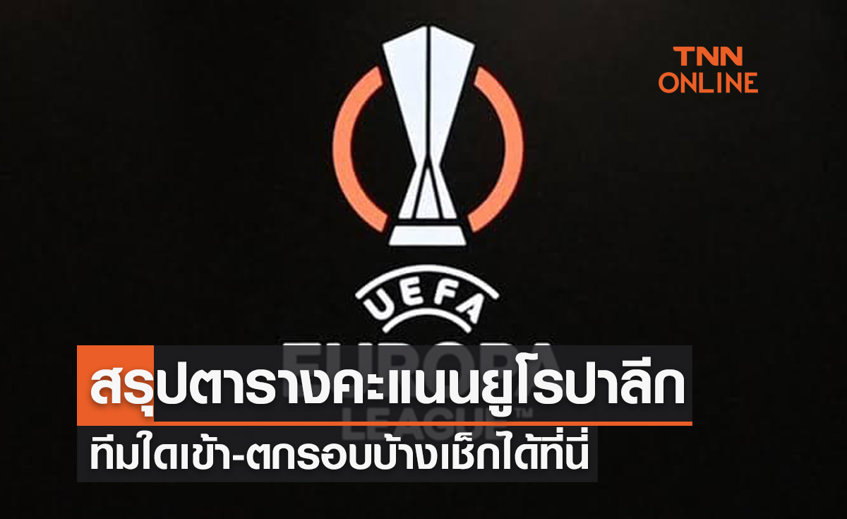 สรุปตารางคะแนนฟุตบอล 'ยูฟ่า ยูโรปาลีก 2022-23' รอบแบ่งกลุ่มหลังลงเล่นครบ6นัด
