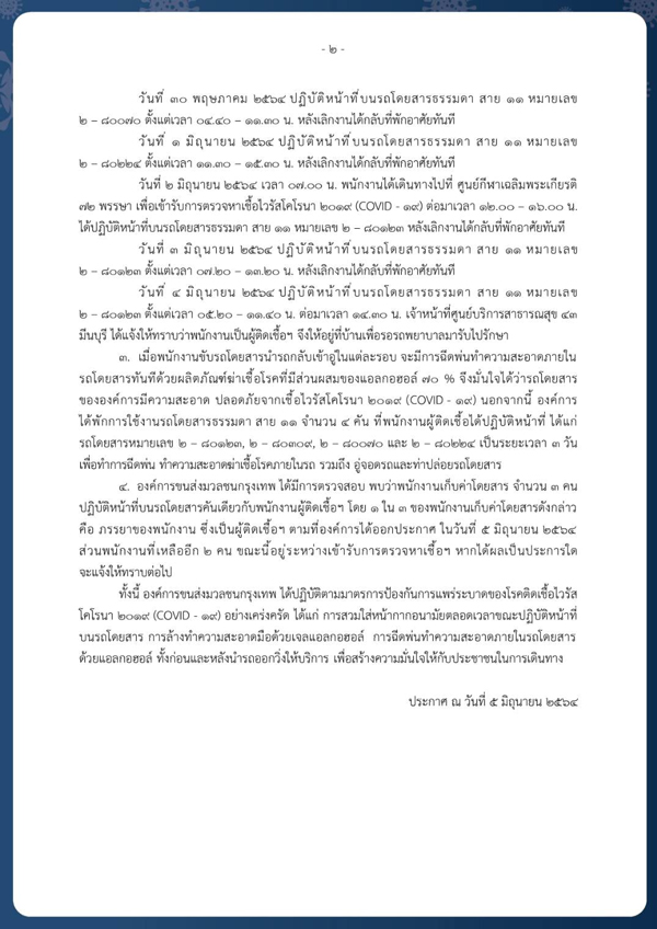 ขสมก.แจ้งด่วน! พบพนักงานติดเชื้อโควิดเพิ่ม 4 ราย