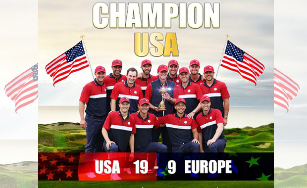 สหรัฐฯ ชนะ ยุโรป คว้าแชมป์กอล์ฟไรเดอร์คัพมาครองได้สำเร็จ