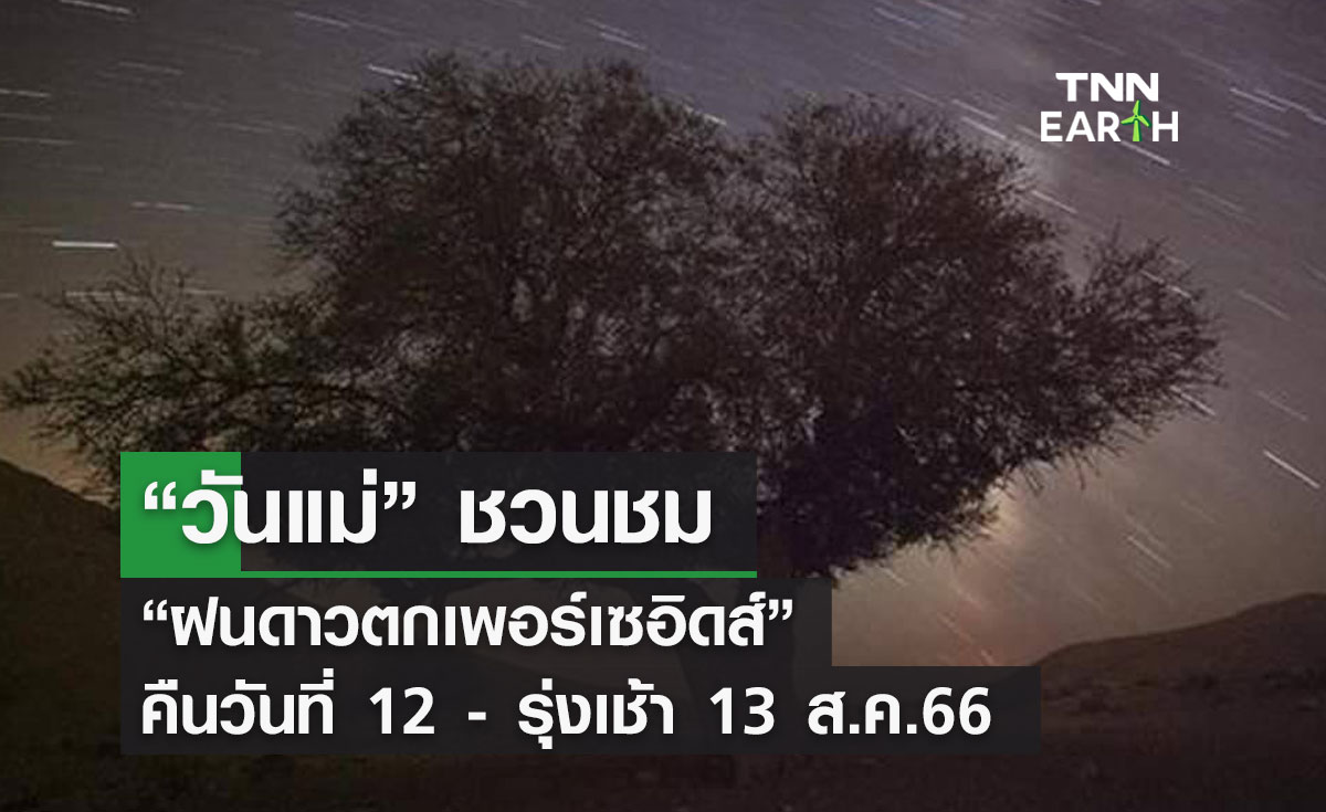 “วันแม่” ชวนชม “ฝนดาวตกเพอร์เซอิดส์” คืนวันที่ 12 - รุ่งเช้า 13 ส.ค.66