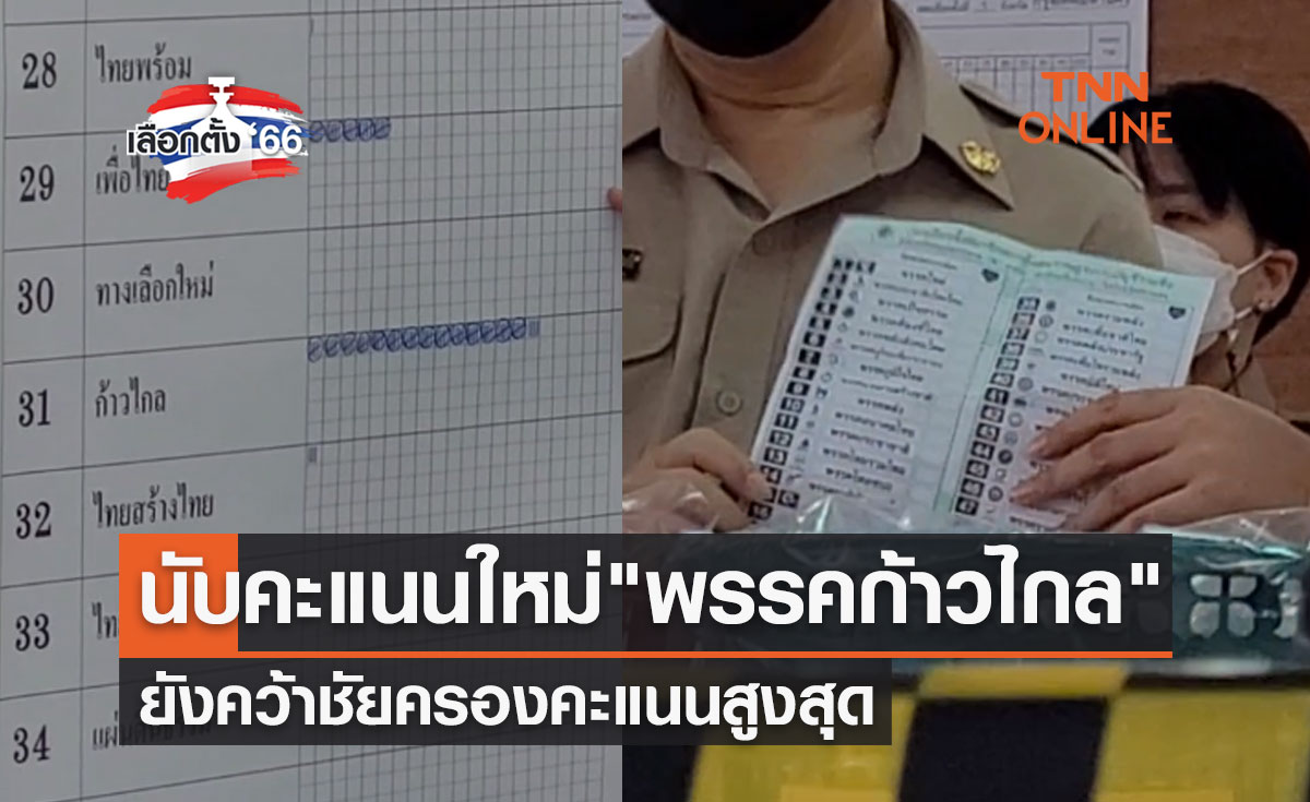 เลือกตั้ง 2566 นับคะแนนใหม่ "พรรคก้าวไกล" ยังคว้าชัยครองคะแนนสูงสุด