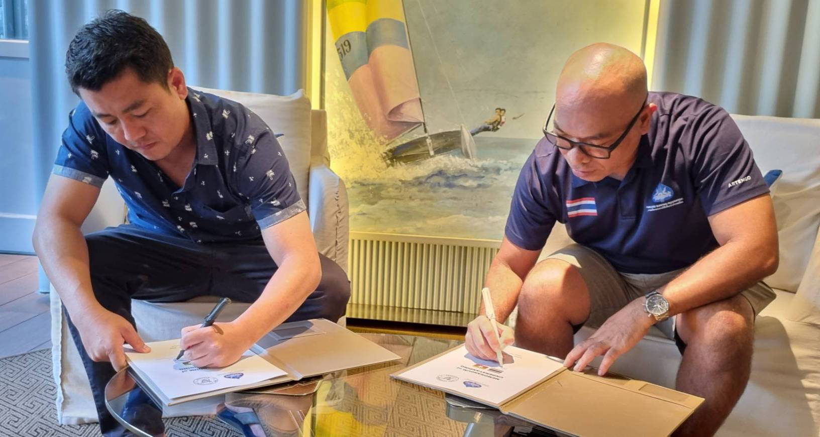 'ส.โต้คลื่นไทย' จับมือเซ็นMOU 'ส.โต้คลื่นเมียนมา' พัฒนาศักยภาพนักกีฬาร่วมกัน