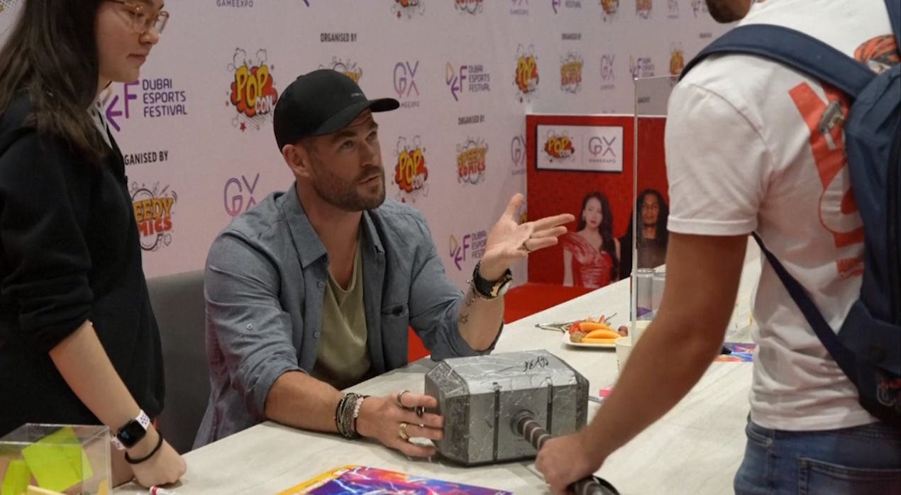 Thor เยือนดูไบ !  Chris Hemsworth  ร่วมงาน  PopCon 