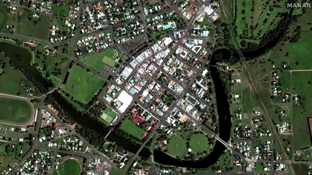 เปิดภาพดาวเทียมล่าสุดเปรียบเทียบก่อน-หลังน้ำท่วมออสเตรเลีย