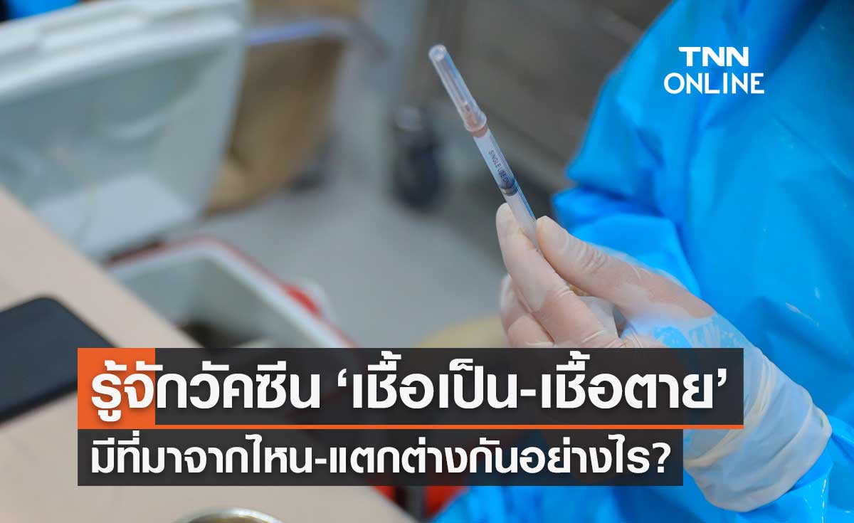 รู้จัก "วัคซีนเชื้อเป็น-เชื้อตาย" แตกต่างกันอย่างไร?