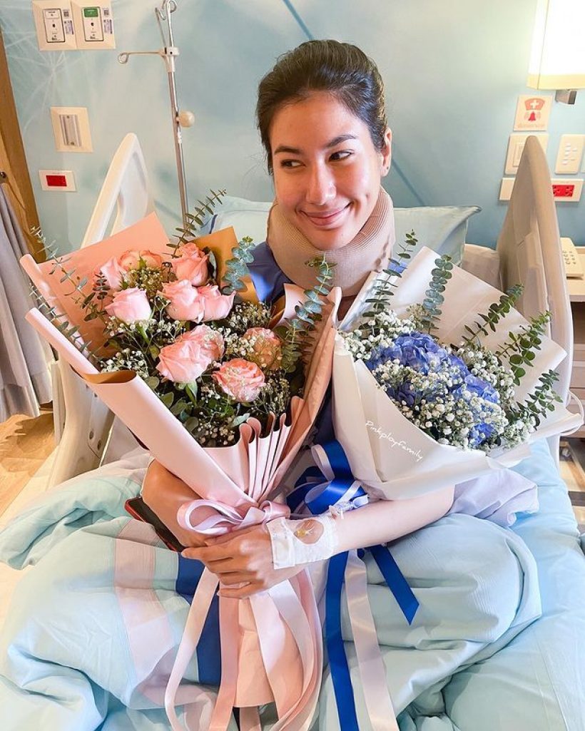 “พิ้งค์พลอย” กล้ามเนื้อคออักเสบ “ยูโร” ให้กำลังใจถึงขอบเตียง