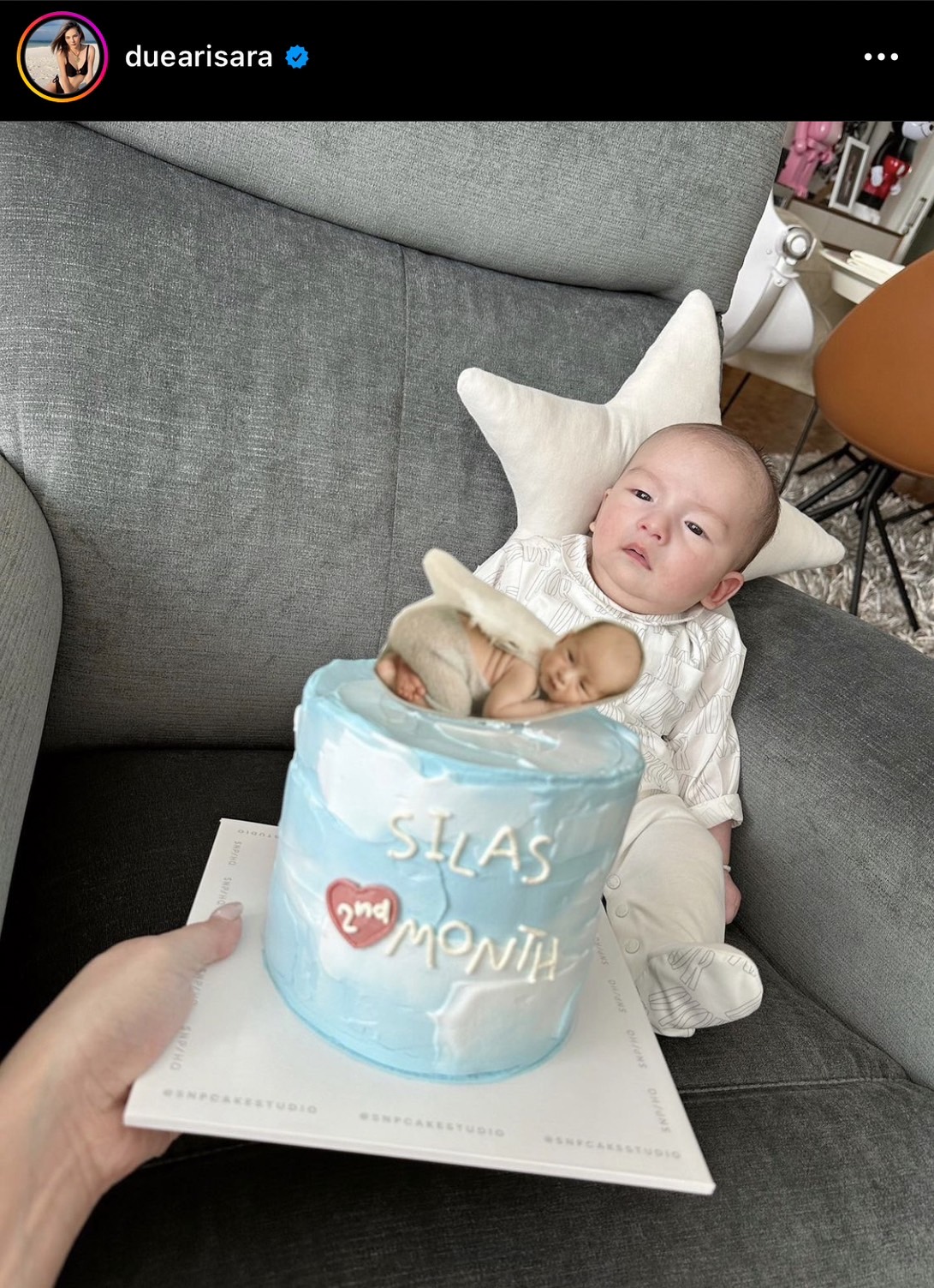 ดิว อริสรา โพสต์อวด น้อง ไซลาส ครบ 2 เดือน กับคุณแม่มือใหม่!