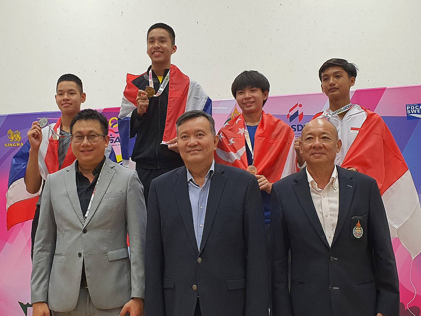 'ไทย' คว้า 1ทอง+1เงิน ศึก 'สควอชเยาวชนชิงแชมป์เอเชียตะวันออกเฉียงใต้' ครั้งที่ 1