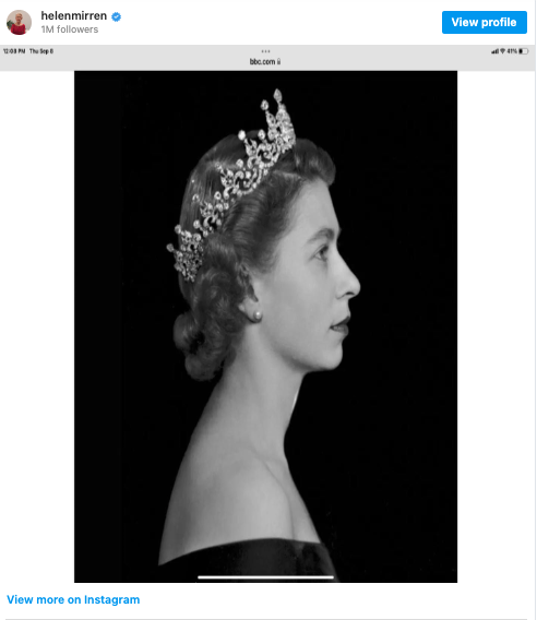  “Dame Helen Mirren” นำทัพคนบันเทิงโลกถวายอาลัย “ควีนเอลิซาเบธที่ 2”